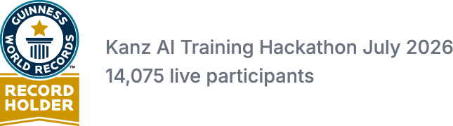 Kanz AI Training Hackathon July 2026 - 14,075 live participants